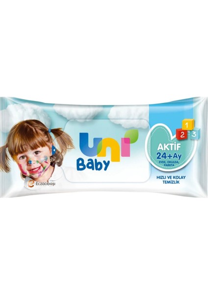 Islak Mendil Aktif 24+ Ay 3x52 Adet