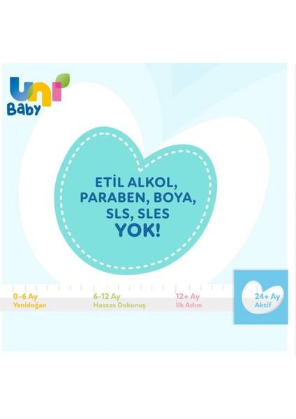 Islak Mendil Aktif 24+ Ay 3x52 Adet