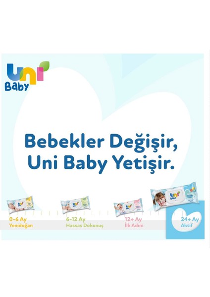 Islak Mendil Aktif 24+ Ay 3x52 Adet
