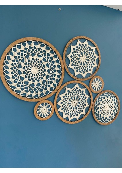 Britishome Altılı Bohem Duvar Dekoru - Düş Kapanı - Dream Catcher