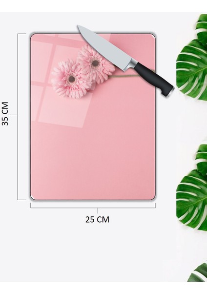 Çiçek Desen Cam Kesme Tablası