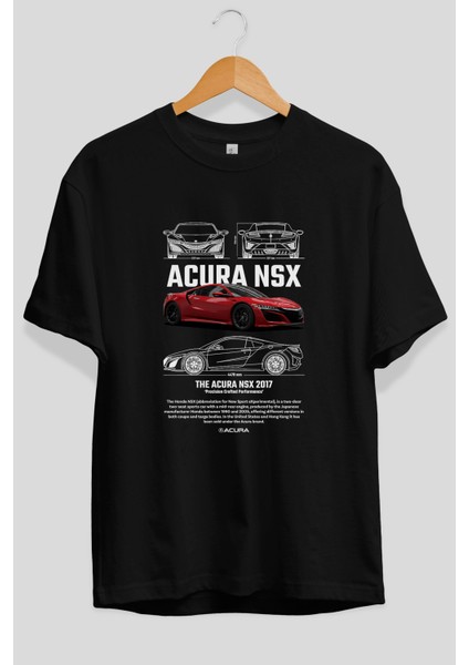 Honda Acura Nsx 1 Ön Baskılı Oversize T-Shirt Erkek Kadın Unisex %100 Pamuk Bisiklet Yaka Tişort fiyatları