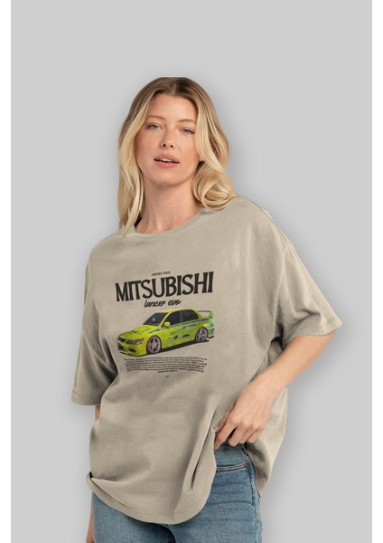 Mıtsubıshı Lancer Evo 3 Ön Baskılı Oversize T-Shirt Erkek Kadın Unisex Pamuk Bisiklet Yaka Tişort fırsatları