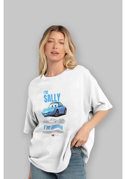 I Am Sally , I Am Lightning Ön Baskılı Oversize T-Shirt Erkek Kadın Unisex %100 Pamuk Bisiklet Yaka Tişort fırsatları