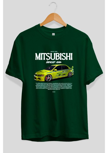 Mıtsubıshı Lancer Evo 3 Ön Baskılı Oversize T-Shirt Erkek Kadın Unisex Pamuk Bisiklet Yaka Tişort fiyatları