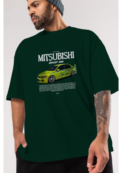 Mıtsubıshı Lancer Evo 3 Ön Baskılı Oversize T-Shirt Erkek Kadın Unisex Pamuk Bisiklet Yaka Tişort modelleri