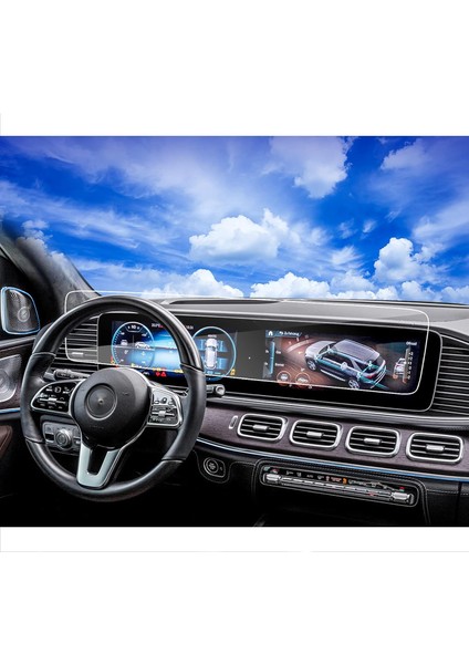 Mercedes GLE 2019-2024 Model Gösterge ve Dokunmatik Bilgi Ekranı Uyumlu 9H Nano Ekran Koruyucu