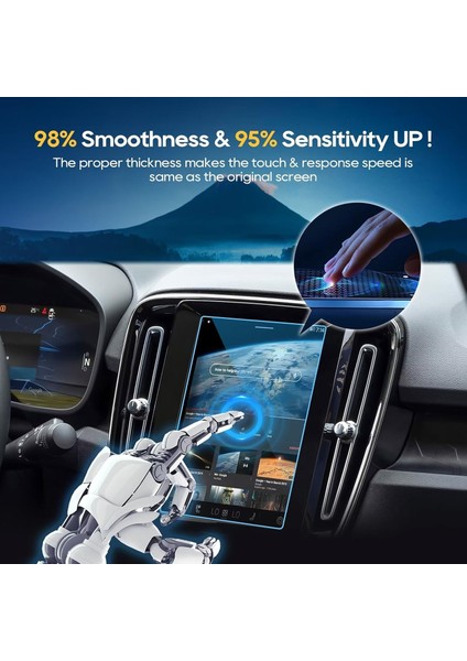 Volvo S60 2018-2024 Model 8.7 Inç Multimedya ve Navigasyon Uyumlu 9h Nano Ekran Koruyucu