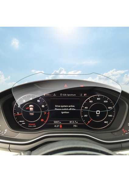 Audi Q8 2019-2024 Model Direksiyon Arkası Gösterge Panel Uyumlu 9h Nano Ekran Koruyucu