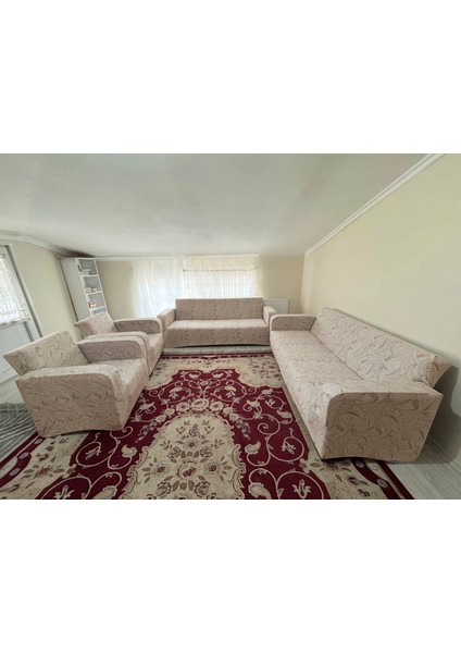 BAQDO Koltuk Örtüsü Sehra Desen 3+3+1+1 Takımı Koltuk Kılıfı Kanepe Kılıfı Lastili Esnek Yıkanabilir Kanepe örtüsü Sehra 3311 fiyatları