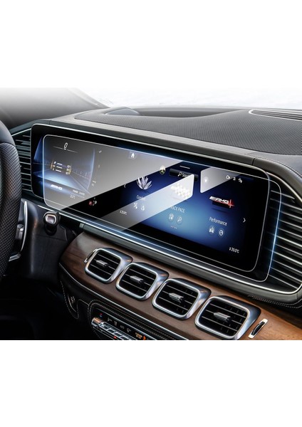 Mercedes G Serisi 2018-2024 Model Multimedya ve Dijital Gösterge Ekranı Uyumlu 9H Nano Ekran Koruyucu