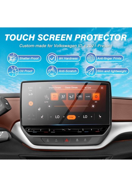 Volkswagen Id4 Crozz Pro Paket 2022-2023 Model Multimedya Uyumlu 9H Nano Ekran Koruyucu