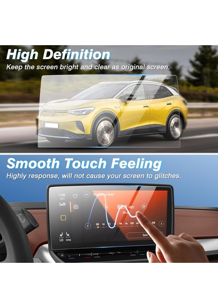 Volkswagen Id4 Crozz Pro Paket 2022-2023 Model Multimedya Uyumlu 9H Nano Ekran Koruyucu