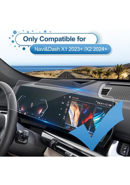 Bmw X1 2023-2024 Model Gösterge ve Dokunmatik Bilgi Ekranı Uyumlu 9h Nano Ekran Koruyucu fiyatları