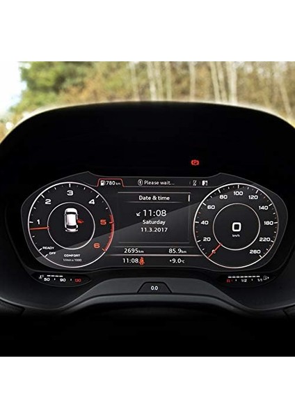Audi Q2 2021-2024 Model Direksiyon Arkası Gösterge Panel Uyumlu 9H Nano Ekran Koruyucu