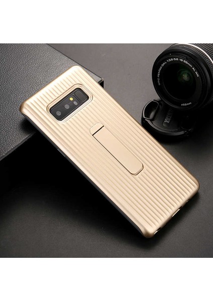 Galaxy Note 8 Uyumlu Kılıf Özel Tasarım Renkli Standlı Mıknatıslı Wave Kapak