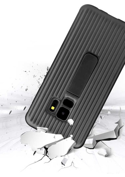 Galaxy S9 Uyumlu Kılıf Özel Tasarım Renkli Standlı Mıknatıslı Wave Kapak modelleri