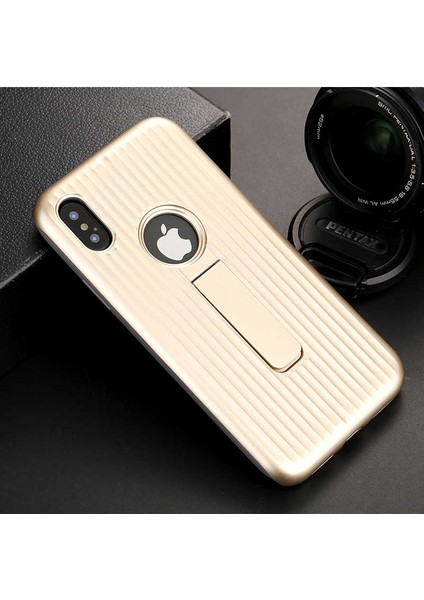 iPhone x Uyumlu Kılıf Özel Tasarım Renkli Standlı Mıknatıslı Wave Kapak