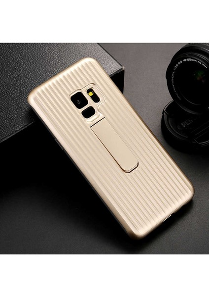 Galaxy S9 Plus Uyumlu Kılıf Özel Tasarım Renkli Standlı Mıknatıslı Wave Kapak