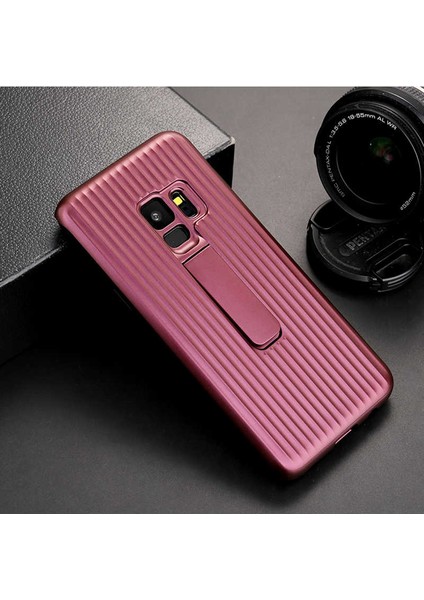 Galaxy S9 Plus Uyumlu Kılıf Özel Tasarım Renkli Standlı Mıknatıslı Wave Kapak