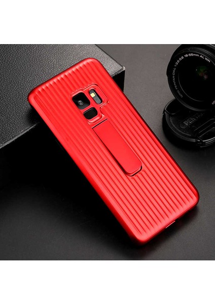 Galaxy S9 Plus Uyumlu Kılıf Özel Tasarım Renkli Standlı Mıknatıslı Wave Kapak