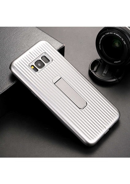 Galaxy S8 Plus Uyumlu Kılıf Özel Tasarım Renkli Standlı Mıknatıslı Wave Kapak
