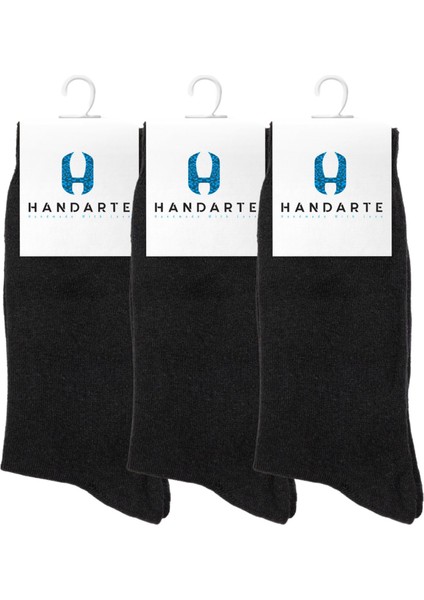 3 Paket Nefes Alan Koku Önleyici Topuk Dikişsiz Bambu Uzun Çorap | Handarte®