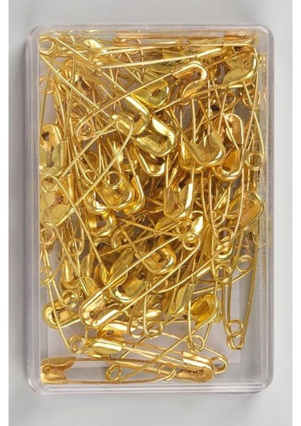 Mini Çatal Iğne 50 Adet 2 cm Çengelli Gold Renk Iğne