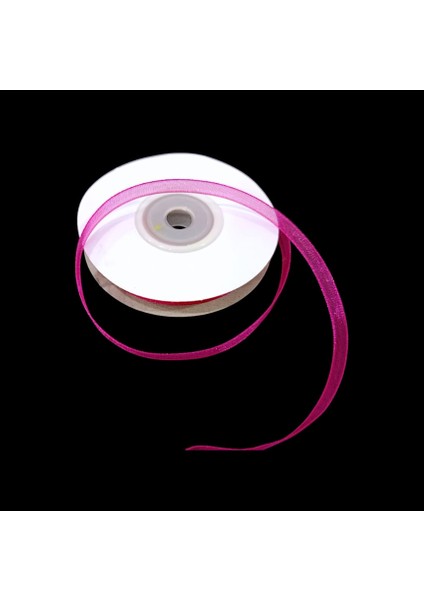 Fuşya Organze 0,6 mm Kurdela 75 Metre