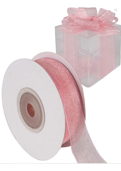 Pembe Organze 0,6 mm Kurdela 150 Metre
