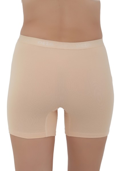 Kadın Boxer Külot - Lastikli Bel ve Yumuşak Kumaş 3'lü Özel Paket (Siyah, Beyaz, Ten Renk) fırsatları