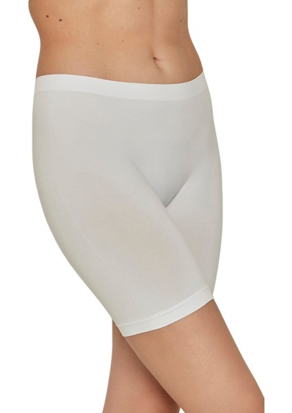 Kadın Boxer Külot - Lastikli Bel ve Yumuşak Kumaş 3'lü Paket (Siyah, Beyaz, Ten Renk) modelleri