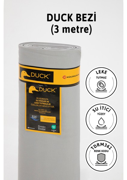 Premier Metrelik Duck Keten Kumaş Su İtici Bez 3 Metre TDRM361 -