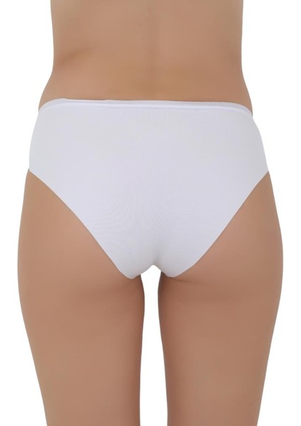Kadın Mikro Kumaş Dikişsiz Iz Yapmaz Külot - 3'lü Özel Paket (Siyah, Beyaz, Ten Renk) fırsatları