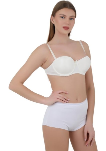 Kadın Yüksek Bel Toparlayıcı Külot - Özel Kalıp 3'lü Paket (Siyah, Beyaz, Ten Renk)