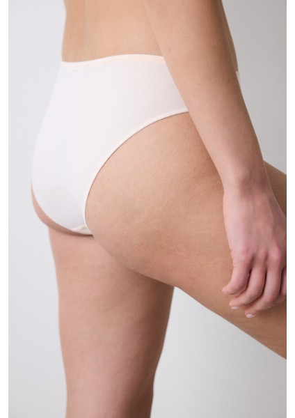 Lace Krem Slip Külot