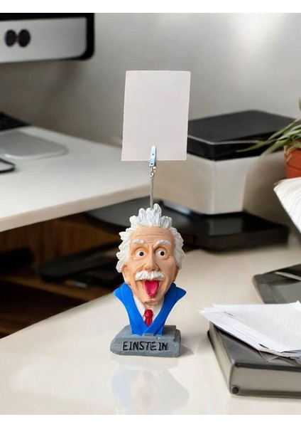 Albert Einstein Temalı Fotoğraf Not Tutacak Hediyelik Ofis Masası fiyatları