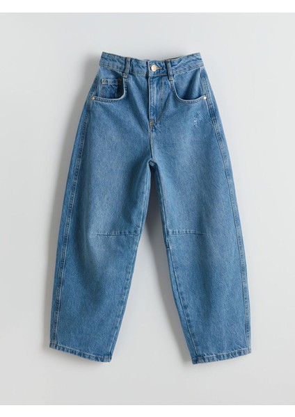 Beli Ayarlanabilir Lastikli Kiz Cocuk Jean Pantolon - W4M632Z4