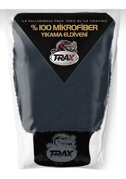 Oto & Ev Yıkama ve Cila Eldiveni Mikrofiber Araç Yıkama Eldiveni Siyah