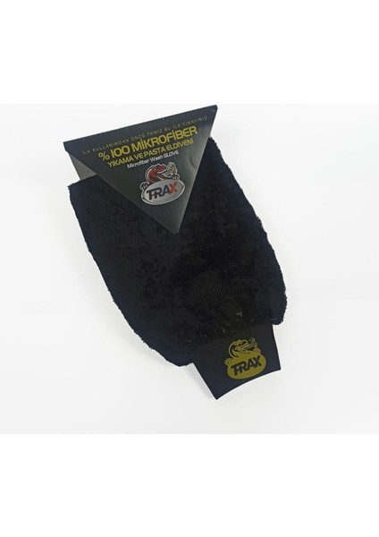 Oto & Ev Yıkama ve Cila Eldiveni Mikrofiber Araç Yıkama Eldiveni Siyah