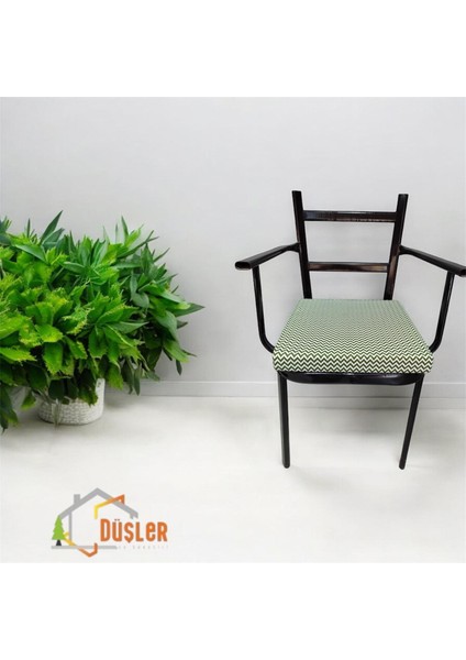 40*40 Yeşil Zikzak Sandalye Minderi modelleri