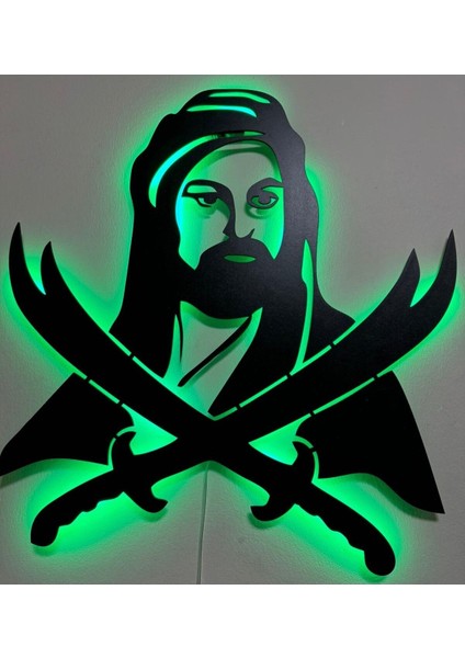 Hz Ali Işıklı Duvar Dekoruahşap Tablo, Işıklı Duvar Tablosu,mdf Tablo