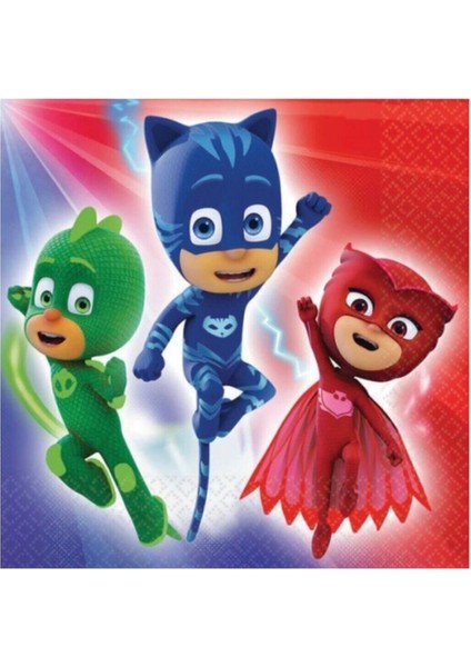 Pj Masks Temalı Kağıt Peçete 20 Adet