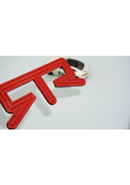 Mustang Rtr Bagaj Kırmızı Logo Arma Ford Ile Uyumlu