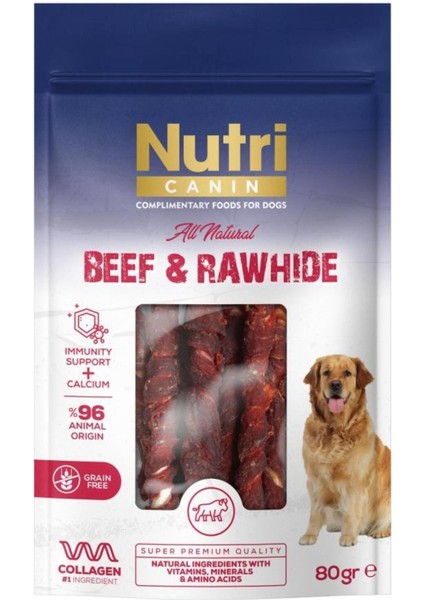 Rawhide Dana Eti Sarılı Kemik Köpek Ödülü 80 gr