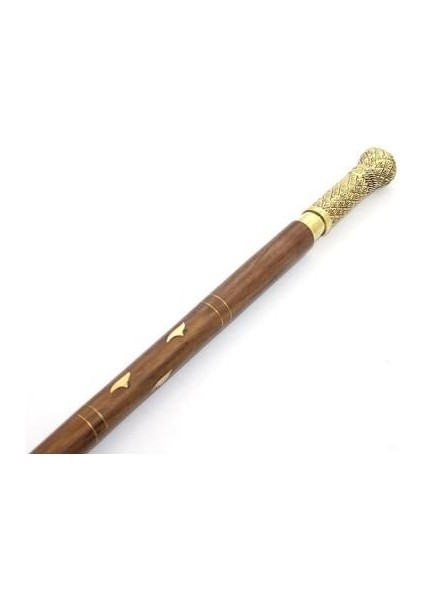 Pirinç Düz Başlıklı Baston