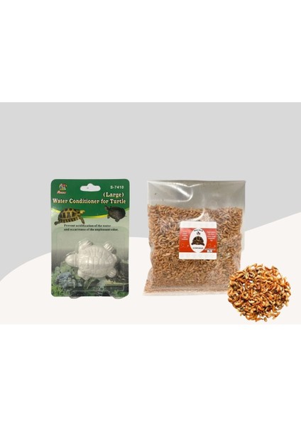 Kaplumbağalar İçin Gammarus 20gr + Mineral Blok Large Kaplumbağa Şekilli