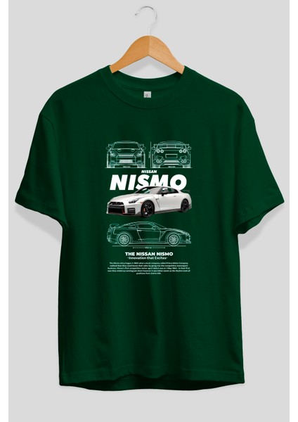Nıssan Nısmo Ön Baskılı Oversize T-Shirt Erkek Kadın Unisex Pamuk Bisiklet Yaka Tişort fiyatları