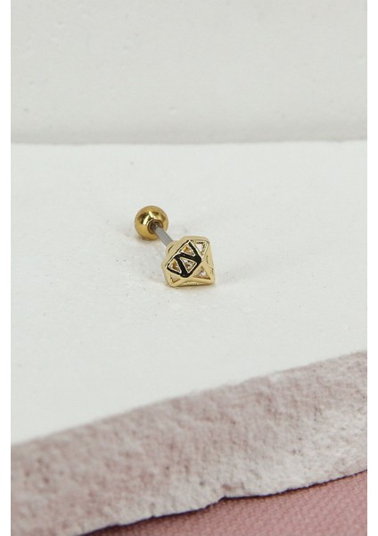Gold Tragus Piercing Küpe Kıkırdak Helix