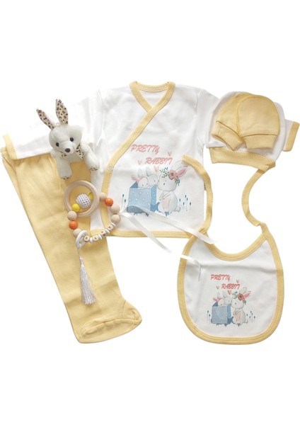 Hoşgeldin Bebek, Yenidoğan Ünisex Bebek, Kişiye Özel Isimli Diş Kaşıyıcı ve Beşli Hastane Çıkışı Hediye Seti fiyatları